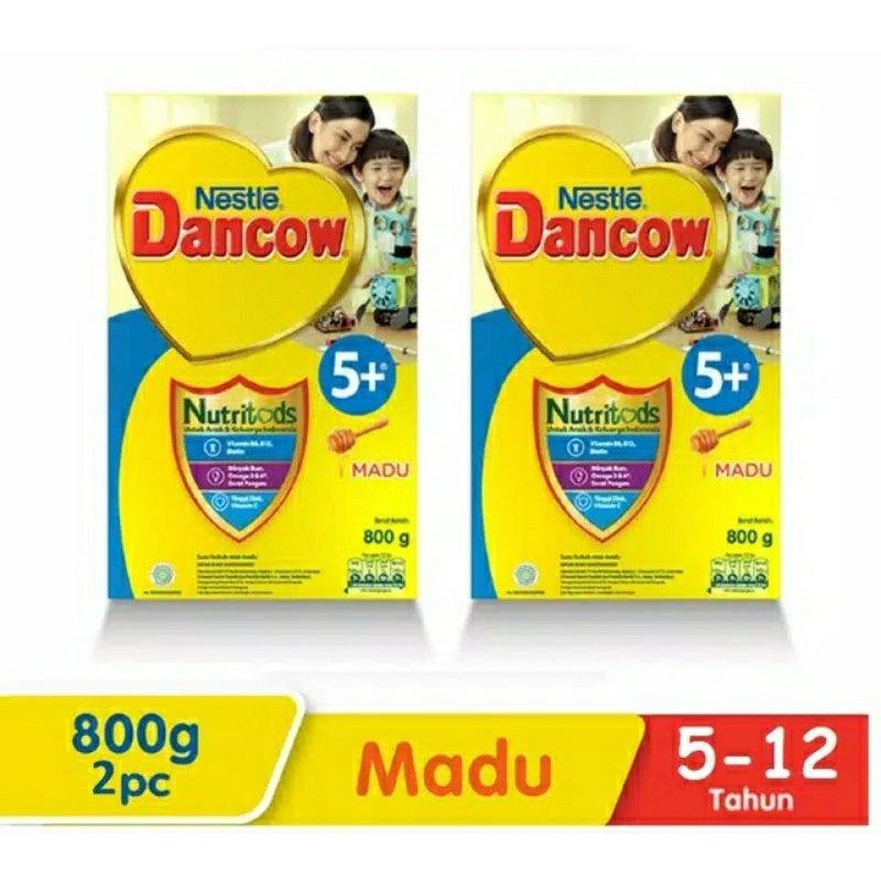 

Nestle Dancow 5+ Nutritods 5-12 Tahun Rasa Madu 800 Gram 2Pc