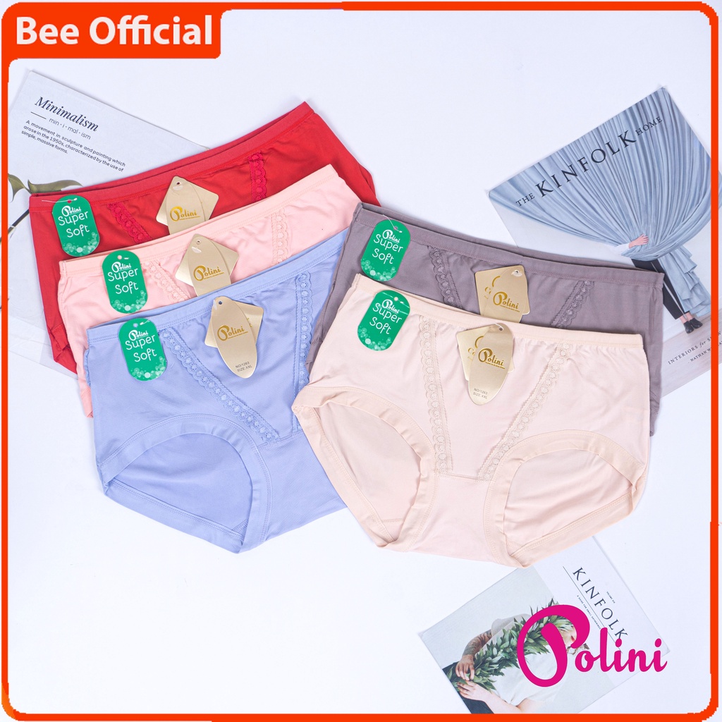 BEE - Celana Dalam Polini Undies Wanita Bahan Katun Premium 1263