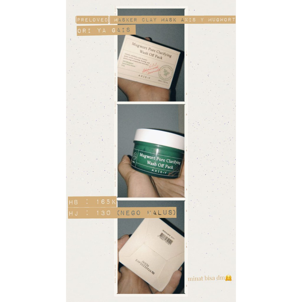 [PRELOVED] MASKER MUGWORT AXIS Y