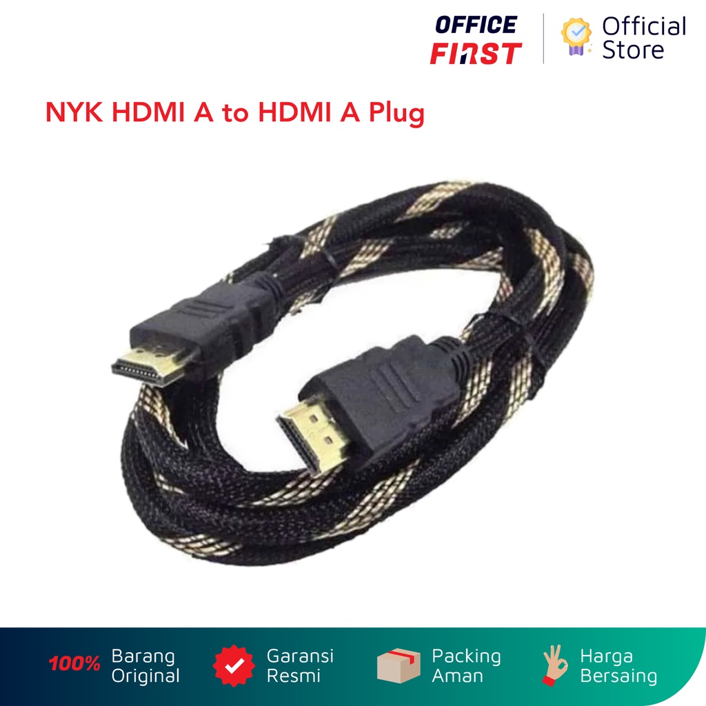 NYK HDMI A to HDMI 1 Cable 3m / Kabel 3 meter