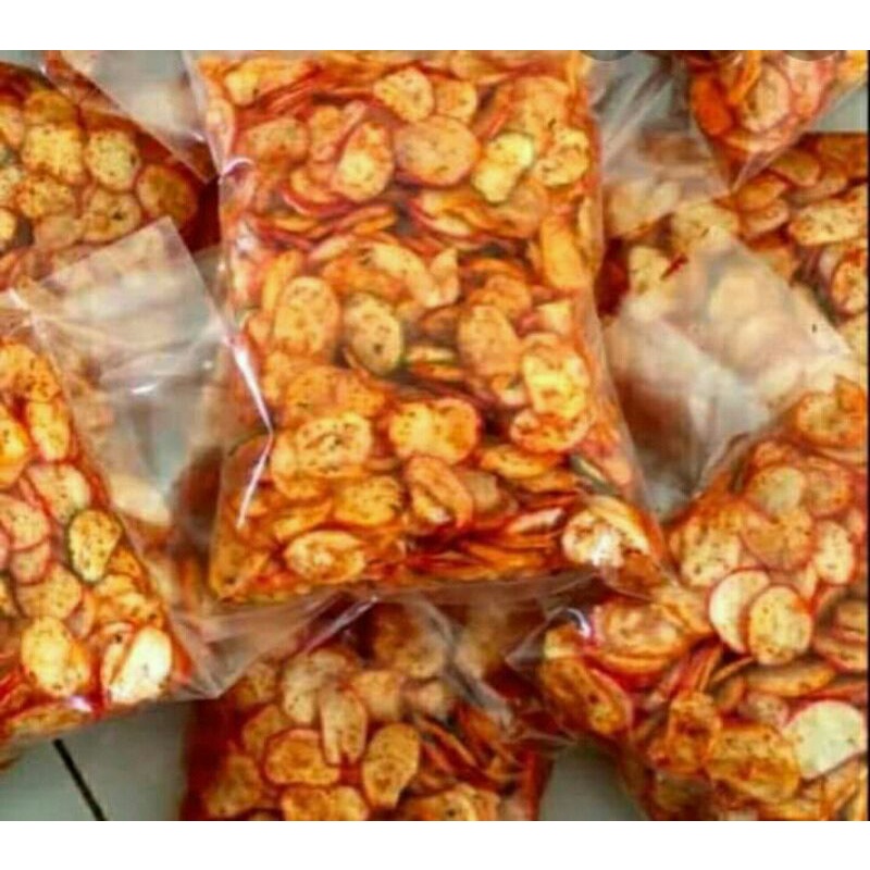 

seblak krupuk bawang bantat pedas daun jeruk 500gram