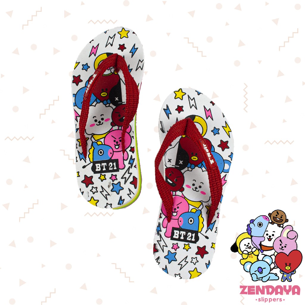 Sandal jepit anak BT21 Hak Zendaya 26 - 35 / sendal jepit anak perempuan