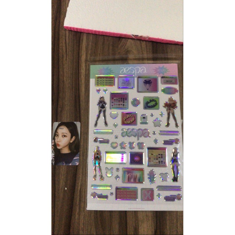 epoxy sticker aespa only
