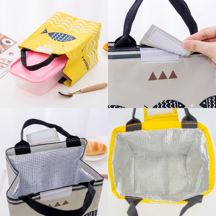 COOLER BAG PEREKAT TAS BEKAL LUNCH BOX IKAN BESAR MURAH LUNCH BAG