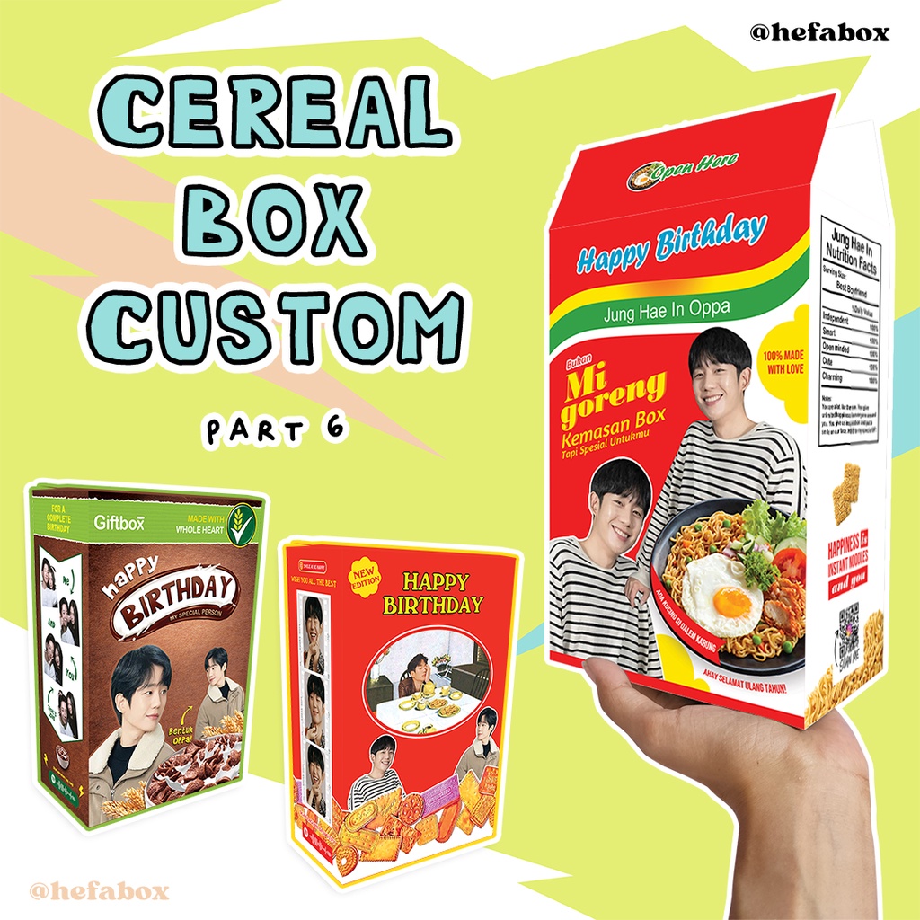

CEREAL BOX / GIFTBOX CUSTOM [Katalog Hefabox 6]