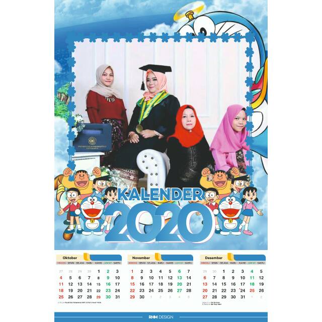 

Kalender dinding 4 lembar 2020 (tanggal di bawah)
