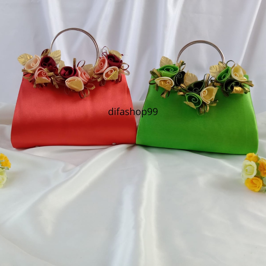 TAS PESTA WARDAH MODEL CLUTCHES DAN SELEMPANG BAHAN SATIN HALUS TERMURAH BISA COD BEST SELLER BELI 2 SATU ONGKIR LEBIH HEMAT