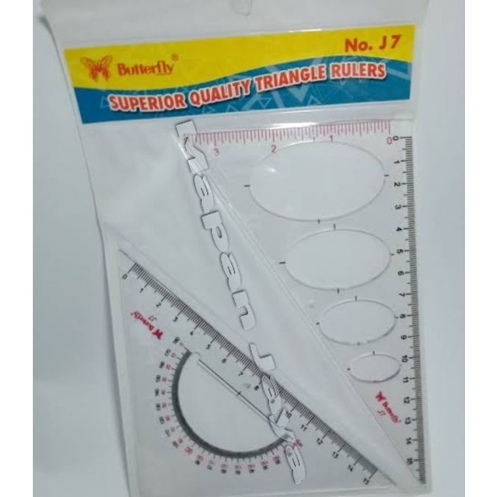 

PENGGARIS SEGITIGA BUTTERFLY