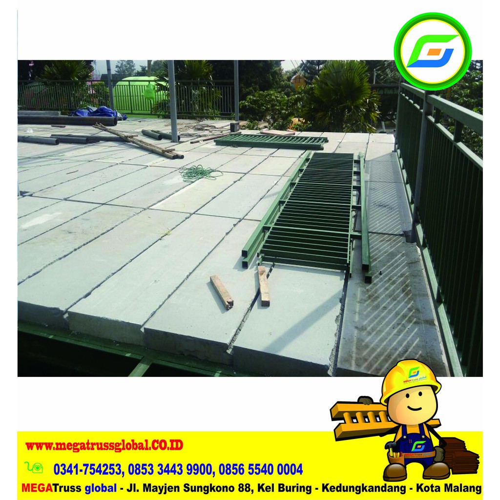 Pasang Panel Lantai Citicon Bagus di Bali Terima Jadi - Panel Dak Hebel - Material Bahan Bangunan