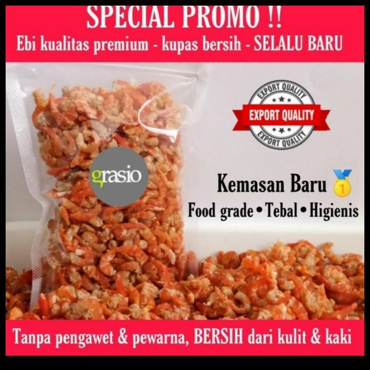 

Ebi Udang Kering Merah (500 Gr) Grade A Tanpa Kulit