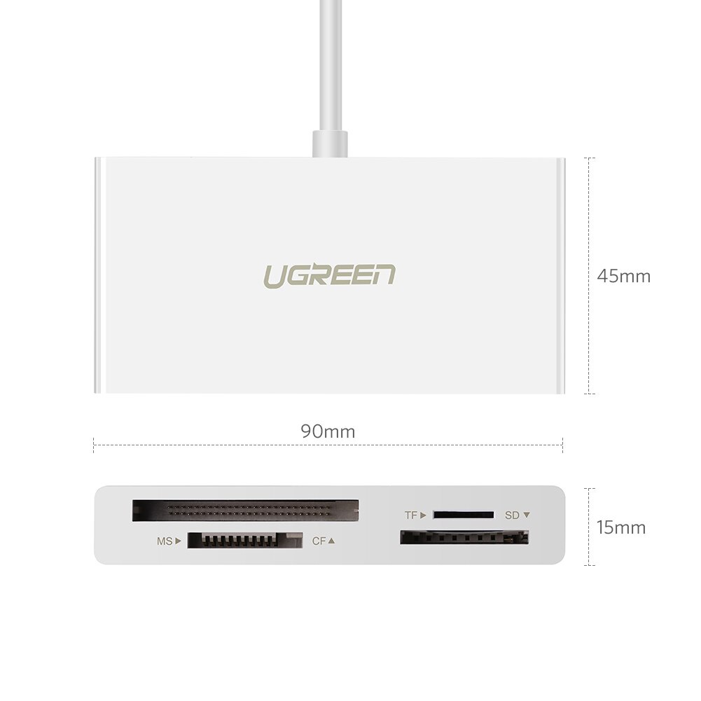 Ugreen Card Reader OTG 4 in 1 USB C 4.0 Ke SD Micro SD TF MS CF