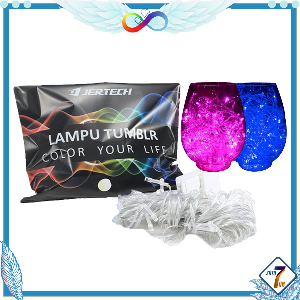 Satu7an LT-1050P LAMPU HIAS TUMBLR LED 10 MTR PACKING OPP DEKORASI NATAL HIAS IMPORT GROSIR COD