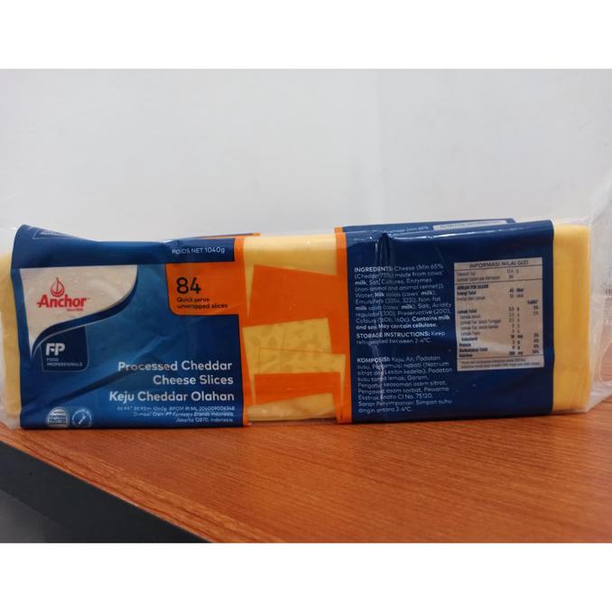 

READY COD Anchor Orange Cheddar Slice / Keju Slice Anchor (1KG - 84 Slices)