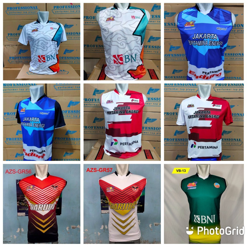 kaos volly proliga jersey voli full printing atasan voly