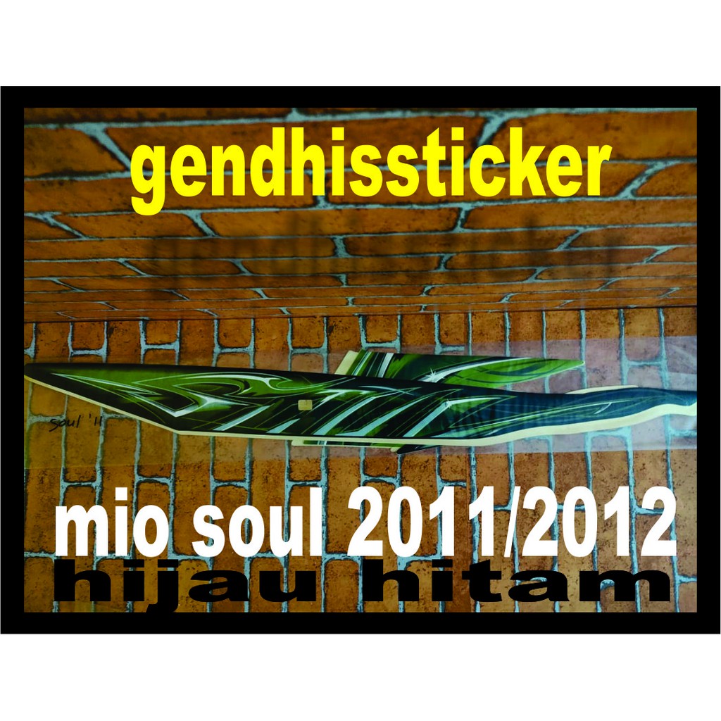 Striping Lis Mio Soul Hijau Hitam 2011 2012
