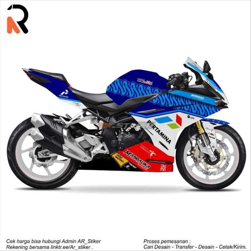 decal sticker honda cbr 250rr Livery Mandalika racing team