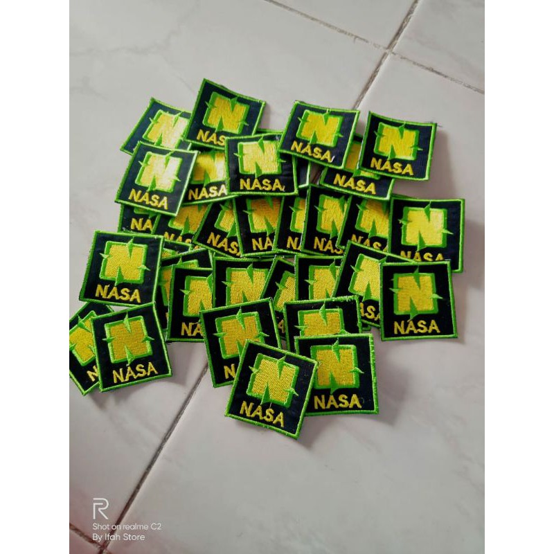 LOGO BORDIR NASA / BISA DI TEMPEL DI GAMIS ATAU KEMEJA PRIA DAN WANITA
