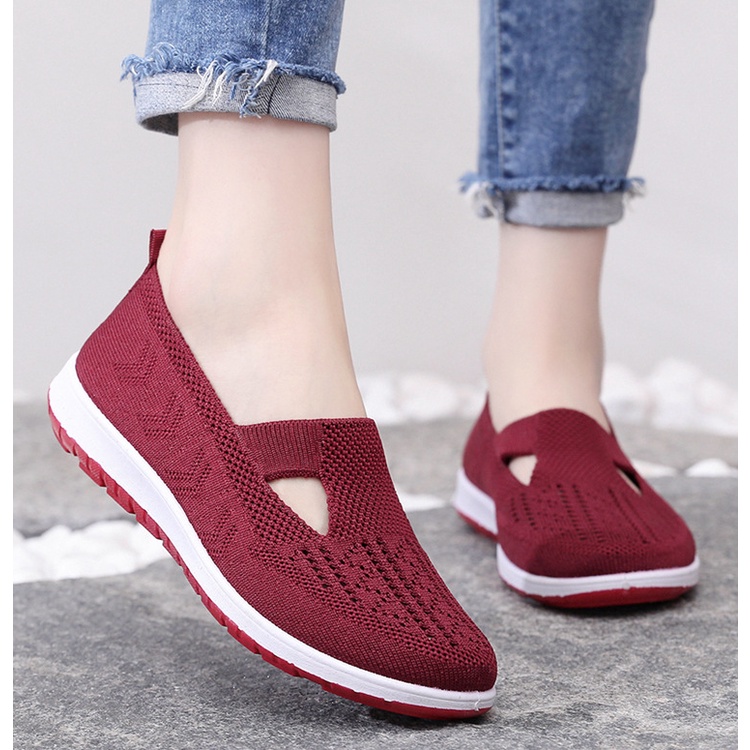 sepatu flat shoes rajut import 110 sepatu kerja sepatu import