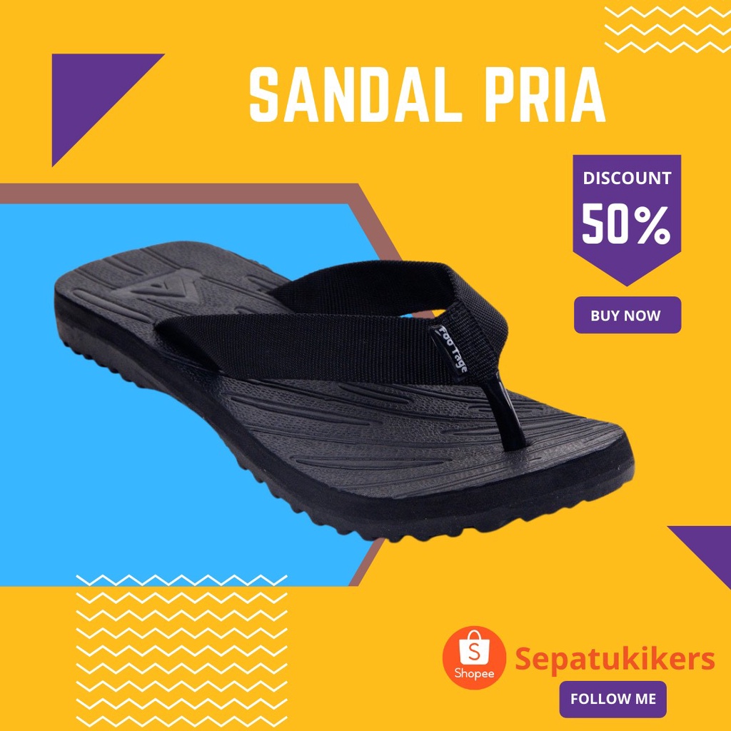 SANDAL GUNUNG SANDAL OUTDOOR SANDAL ADVENTURE JEPIT SLOP BLACK GREY