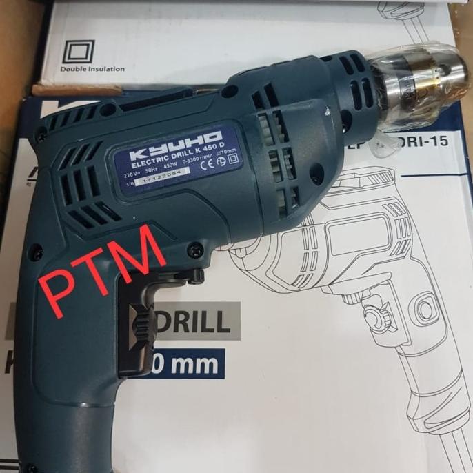 Mesin Bor Tangan 10Mm Kyuho K450 D / Bor Tangan Kyuho K 450 D 10 Mm Termurah