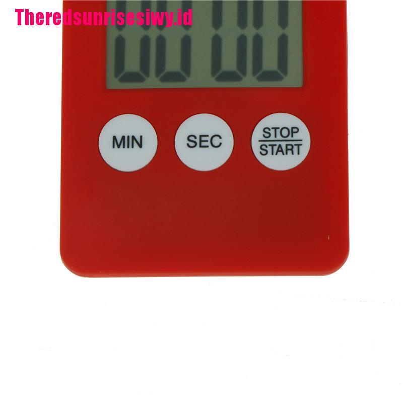 Jam Alarm Timer Hitung Mundur Magnetik Dengan LCD Digital Besar Untuk Memasak