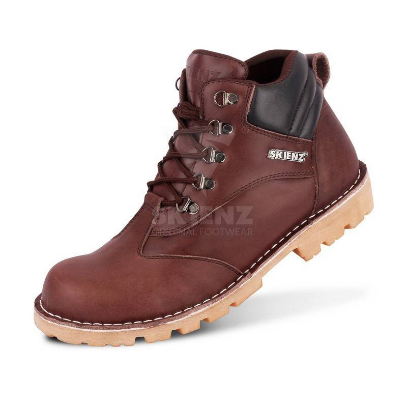 SepatuSafety SepatuBootsSKIENZ Ori Kulit Asli Boots Casual Santai Kampus Semi Formal Kerja Dan Gaya
