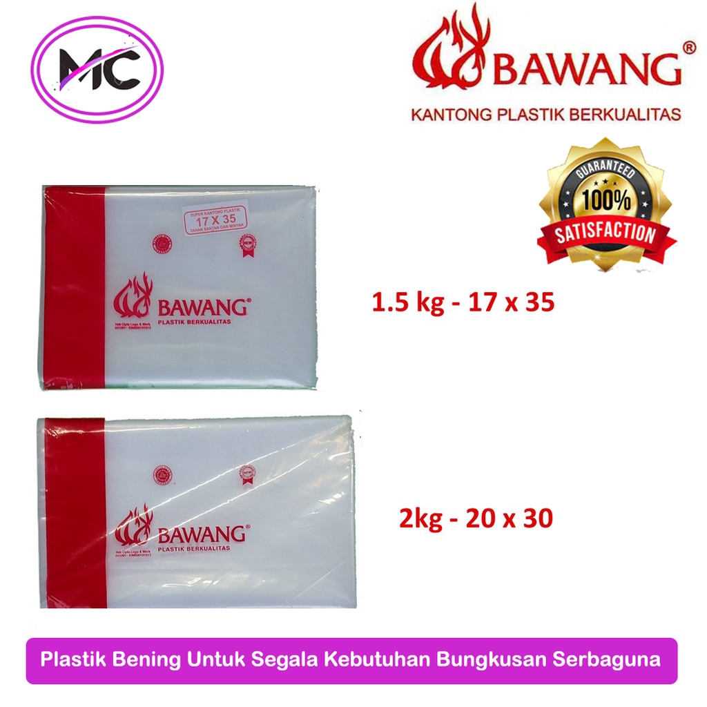 Plastik Bening Tebal Makanan Kantong Bungkus Minuman Es Batu Bumbu Bahan Masakan Dapur Plastik Kiloan