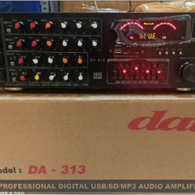 Power Mixer Amplifier DAT 313 4 Channel Bluetooth Garansi 1 Tahun