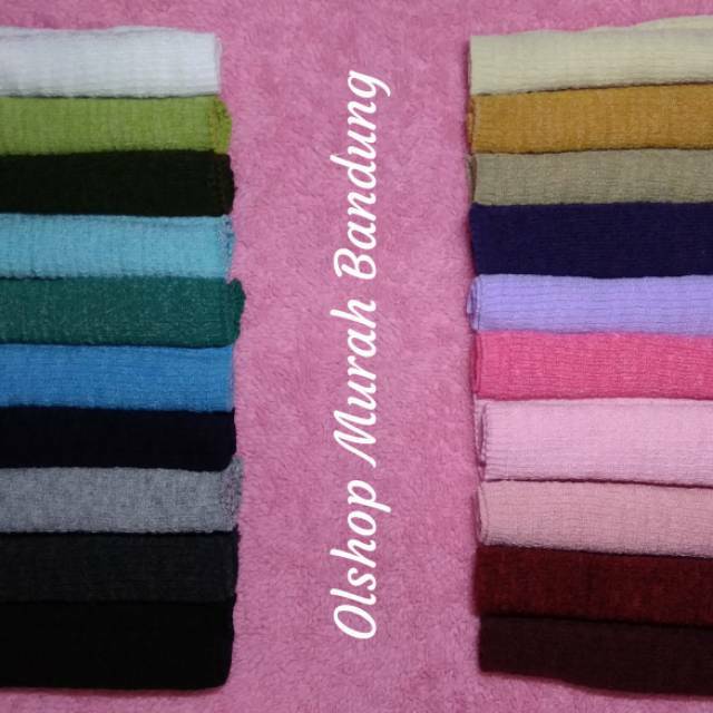 Bandana Rajut Premium 1 Warna