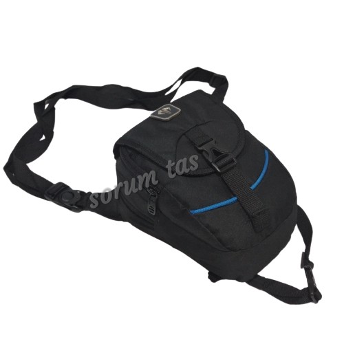 Tas selempang Gaul Paha pria Tracker original 6002 - Hitam Biru