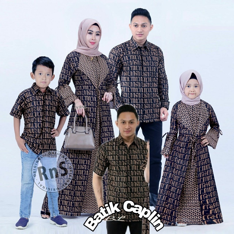 COUPEL GAMIS FAMILI Batik keluarga ,SARIMBIT IBU AYAH DAN ANAK,BAJU COUPLE BATIK MURAH SERAGAM