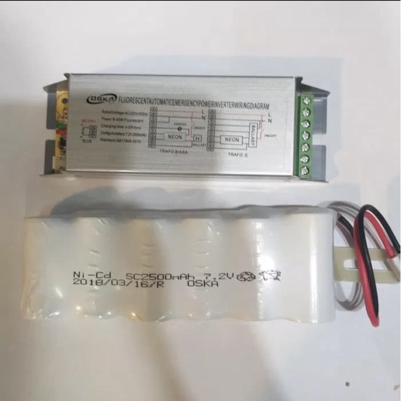 power pack emergency nicad battery emergency ballast neon T8 TL emergency lampu TL T8