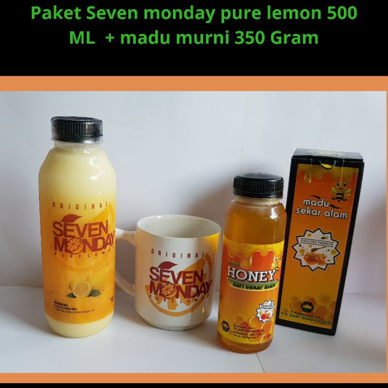 Paket Murah Pure Lemon Seven Monday + Madu Murni 350 gram
