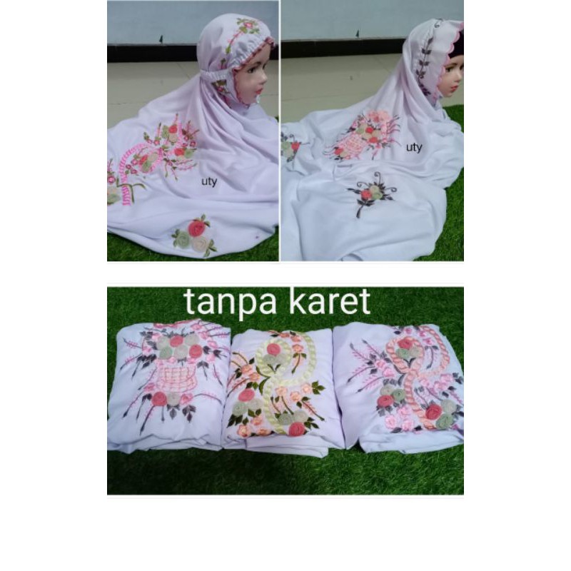 mukena anak terusan /mukena polino anak lajuran