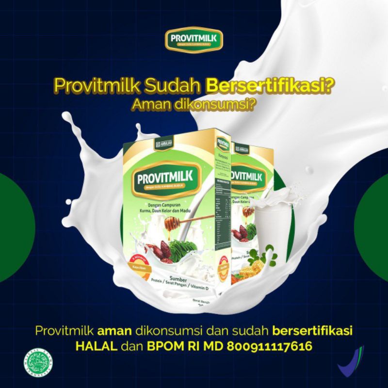 (Ada Bonus) PROVITMILK - SUSU KAMBING ETAWA DENGAN HERBAL 200 GRAM