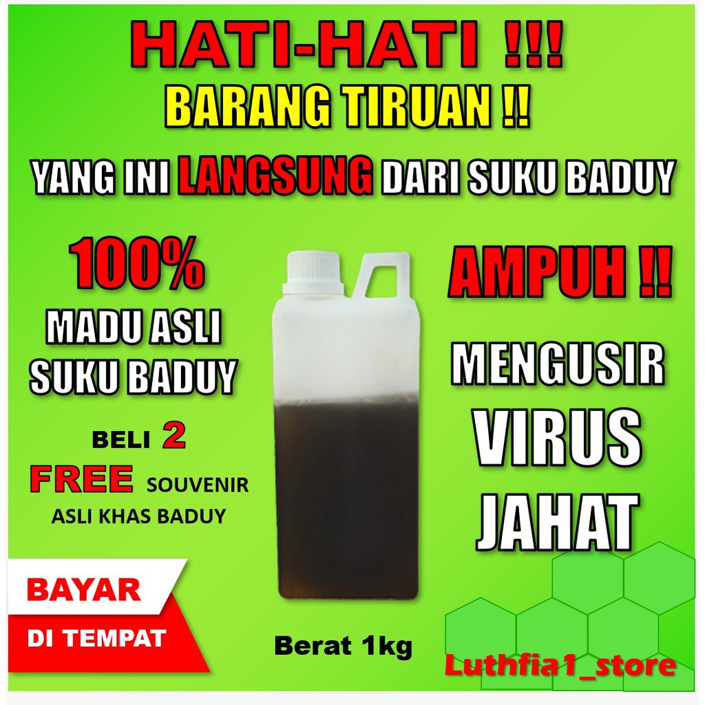 

Madu Hitam pahit odeng baduy obat herbal propolis raw honey multivitamin randu suplemen kesehatan