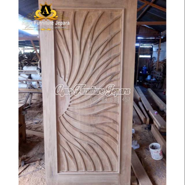 PINTU KUSEN RUMAH KAYU JATI 3 (pintu rumah kayu rumah modern)
