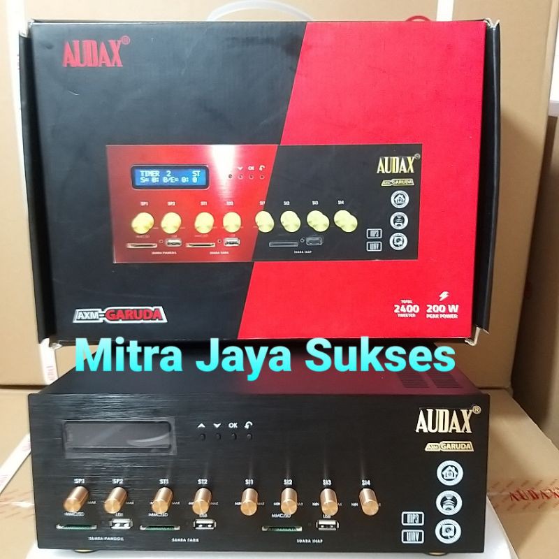 PROMO Free 3 Suara - Ampli Audax AXM Garuda 3 Player 8 Channel Amplifier Walet