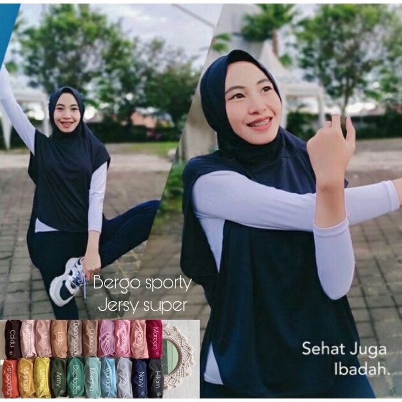 Hijab Rompi Instan Sporty Full Farla Hot Item