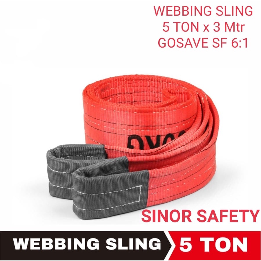 Webbing SLING 5 Ton x 3 Meter Tali Pengangkat Barang