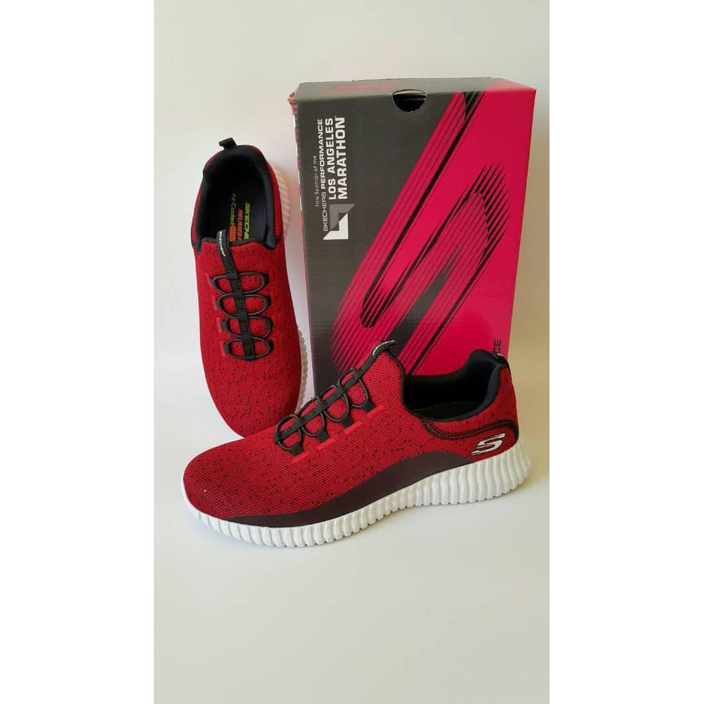 SEPATU SKECHERS MUZZIN 1 - Merah ORIGINAL