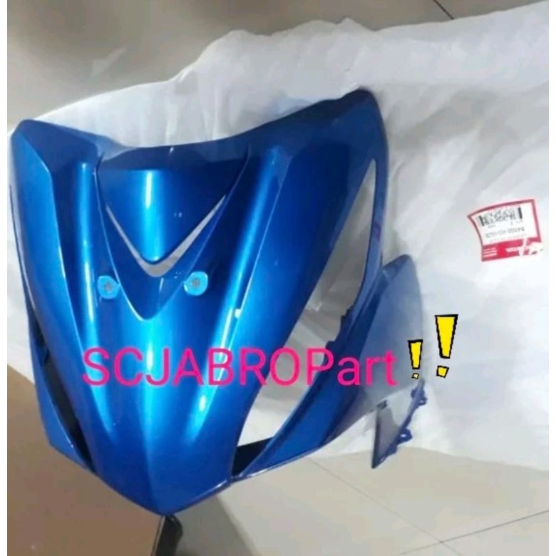 COVER FRONT TOP BLUE HONDA REVO FI..64500 K03 N30ZB...ORI AHM