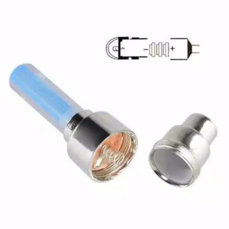 Tutup Pentil Ban Menyala Lampu Led Untuk Mobil / Sepeda / Motor