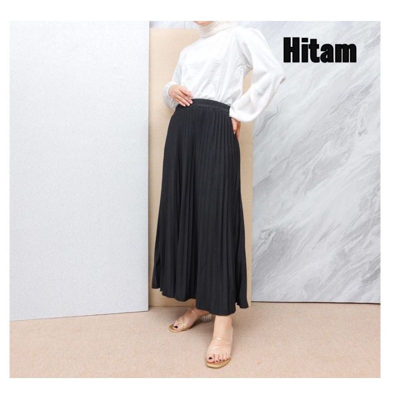 ROK PLISKET PANJANG / ROK PANJANG WANITA PLISKET MAYUNG / ROK POLOS PLISKET PREMIUM