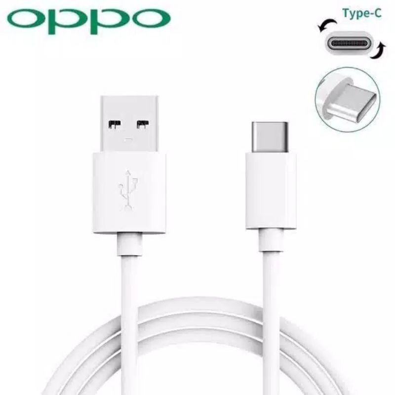 KABEL DATA KABEL CHARGER OPPO TYPE C FAST CHARGING A5 2020 A9 2020 ORIGINAL