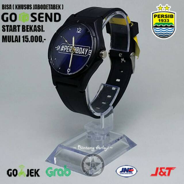 JAM TANGAN PERSIB ANTI AIR (+BOX JAM BB &amp; +BATREI CADANGAN)