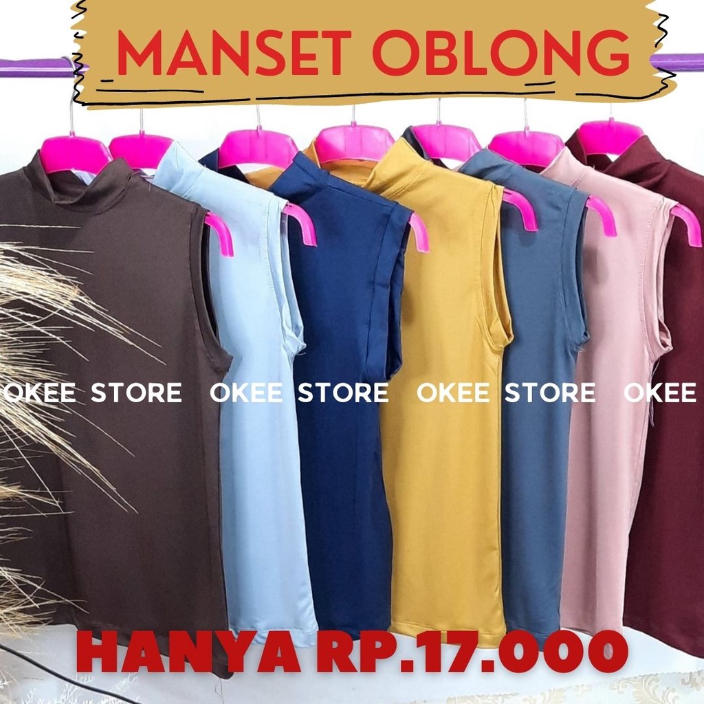 DALAMAN BAJU MANSET OBLONG BAHAN SPANDEK OKEESTORE / BAJU MANSET TANPA LENGAN / MANSET OBLONG / BAJU MANSET SPANDEK YUKENSI