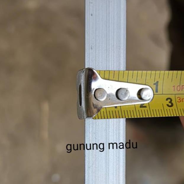 Jual Lis Siku Aluminium 1Cm X 1Cm Harga Per 1 Meter X 3 Batang / Siku ...