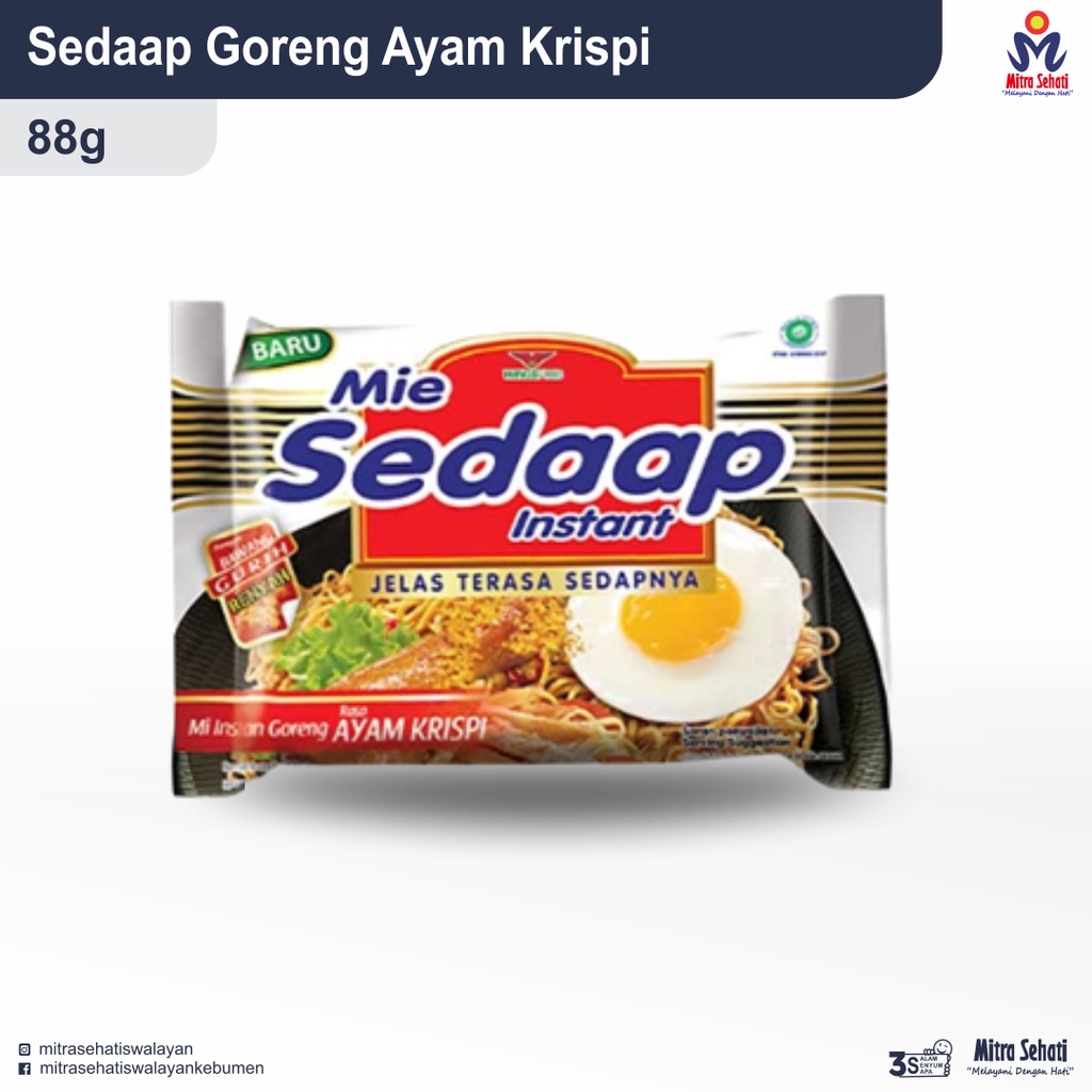 

Sedaap Mie Kuah, Sedaap Mie Goreng All Varian, Seedap Tasty Seedap Cup / Mie Sedap [ Mitra Sehati Swalayan ]