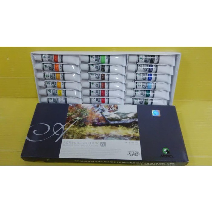 

Hemat Cat Acrylic Maries 18 Warna Terlaris